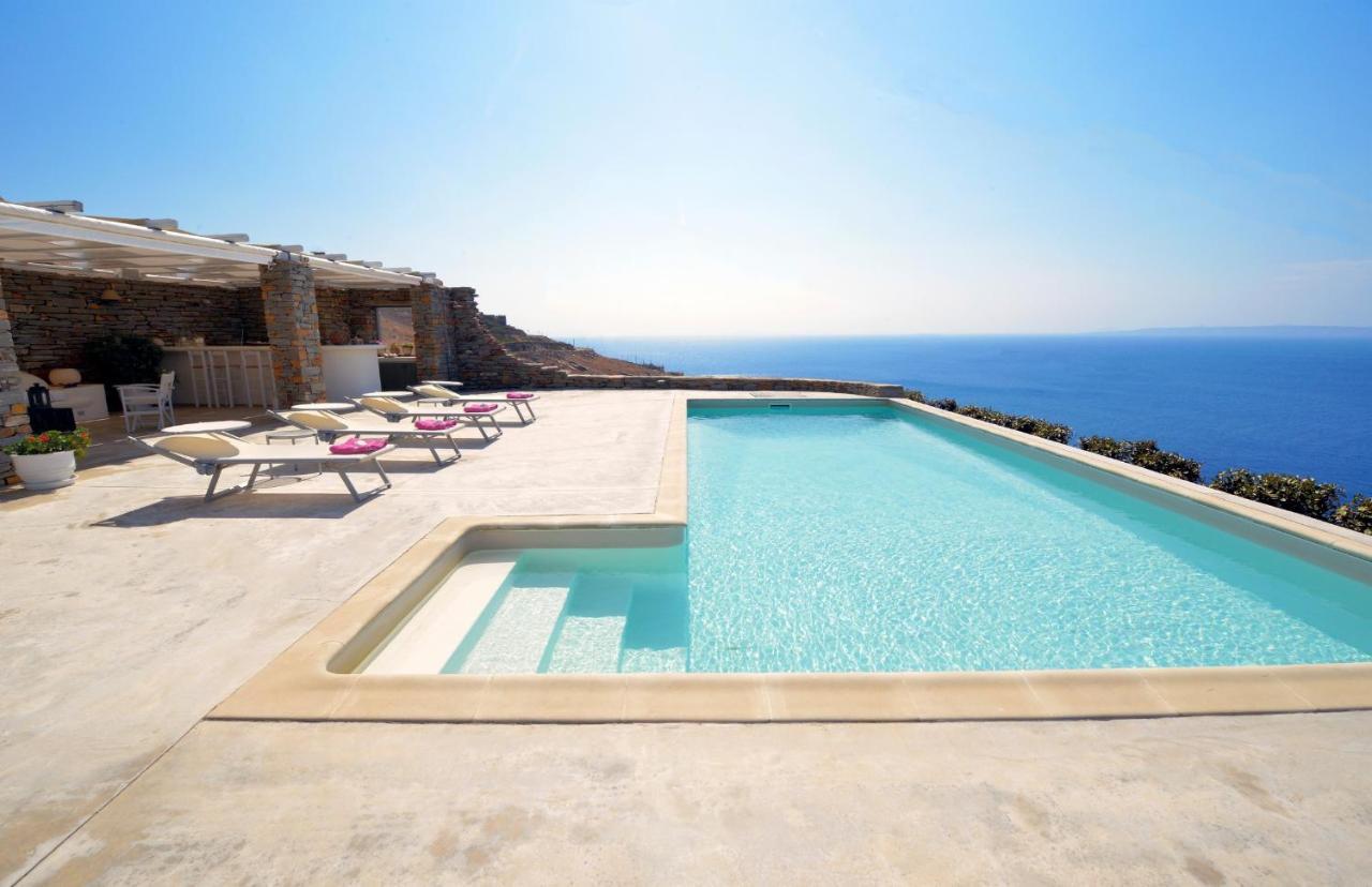Spectacular Sunset View Villa At Melissaki Ioulis Экстерьер фото