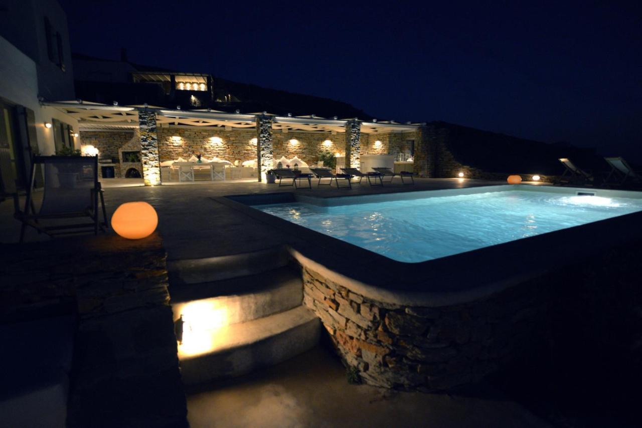 Spectacular Sunset View Villa At Melissaki Ioulis Экстерьер фото