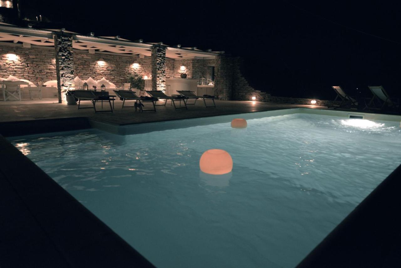 Spectacular Sunset View Villa At Melissaki Ioulis Экстерьер фото