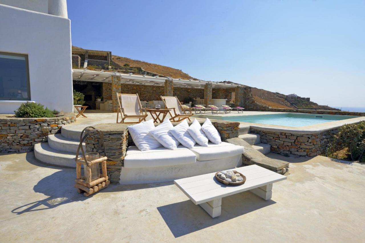 Spectacular Sunset View Villa At Melissaki Ioulis Экстерьер фото