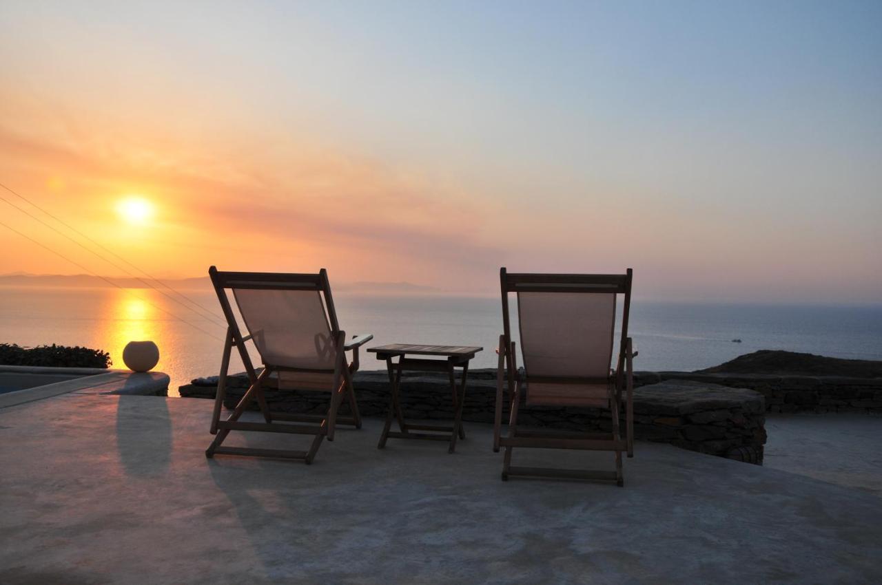 Spectacular Sunset View Villa At Melissaki Ioulis Экстерьер фото